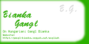 bianka gangl business card